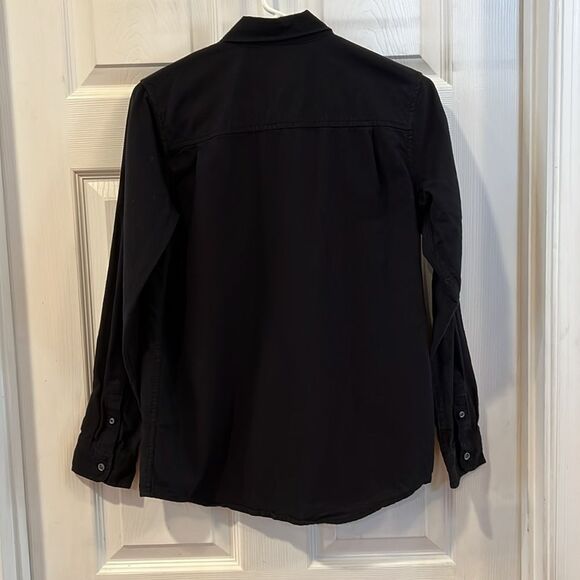 The Childrens Place youth boys size 16 black button down shirt. - Picture 4 of 4